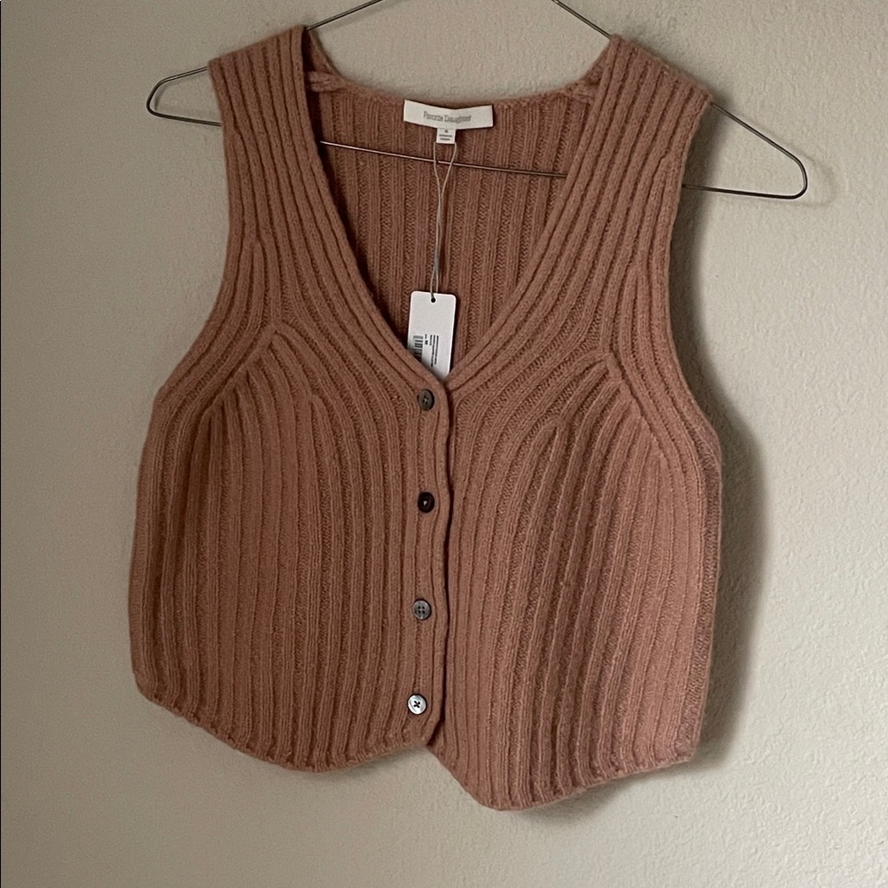 Favorite Daughter Wool Cashmere Vest. NEW with tags . Rose peach color